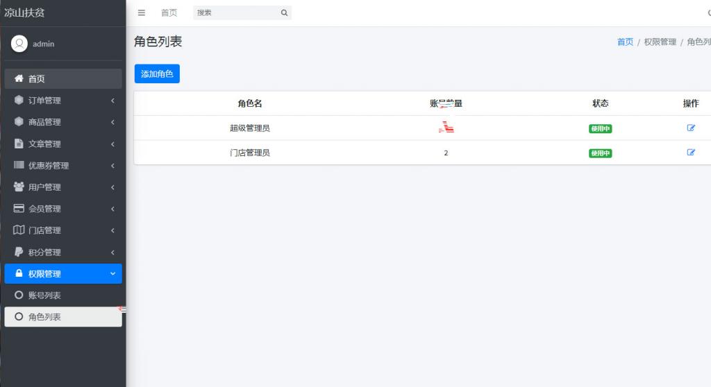 PHP网站后台角色权限管理系统源码-热点1站-源码资源免费分享官网