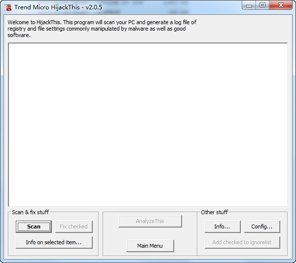 HijackThis(浏览器被劫持修复工具)v2.0.5 免费版-热点1站-源码资源免费分享官网