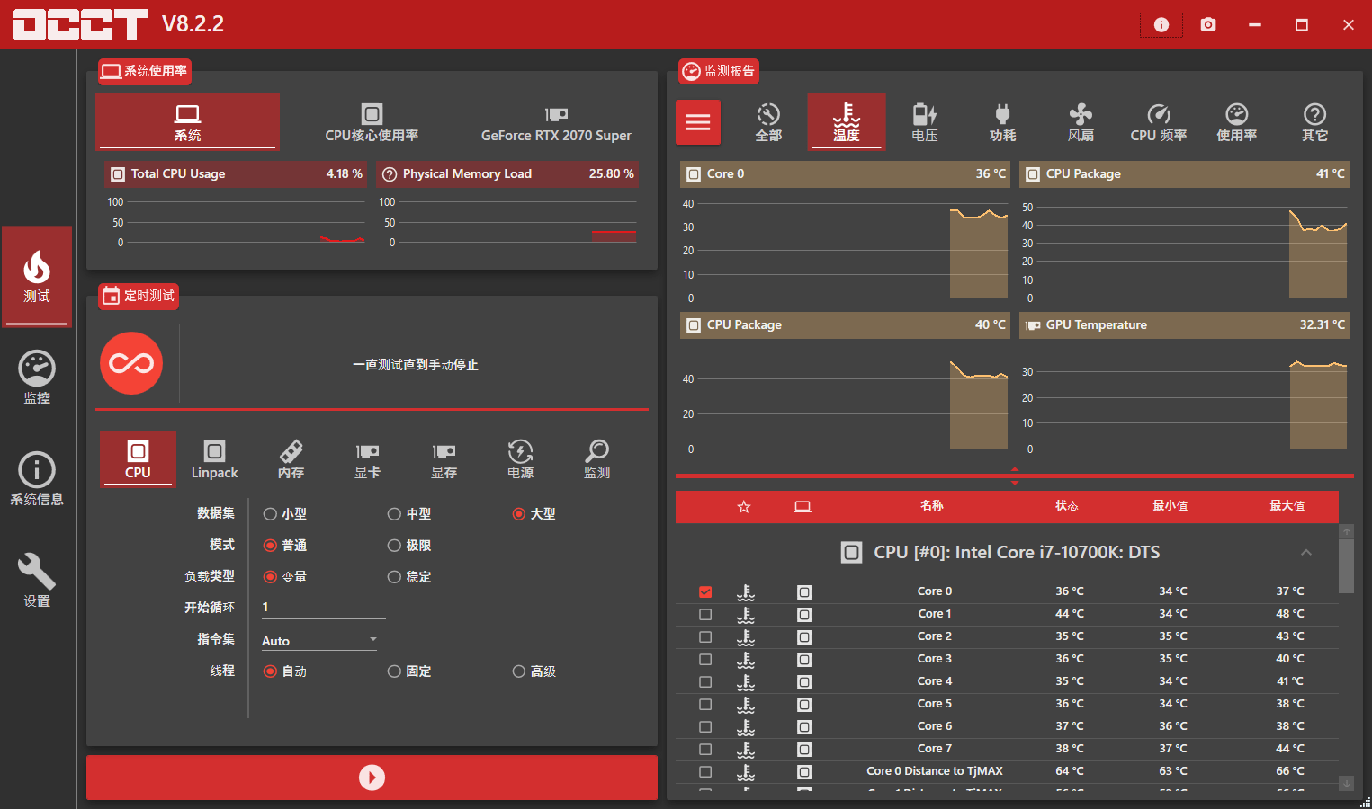 电源检测工具OCCT v10.1.6绿色版-热点1站-源码资源免费分享官网