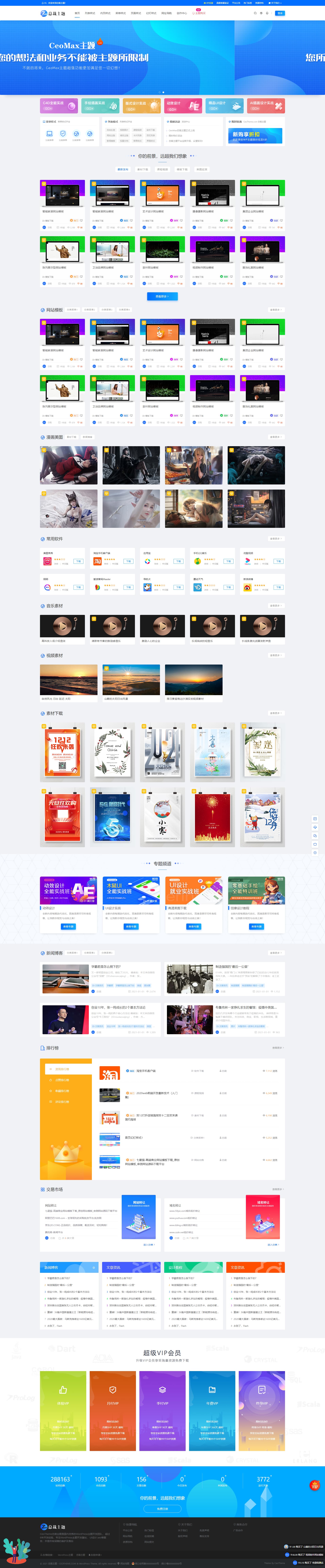 总裁主题CeoMax v3.9.1破解版-WordPress主题+全网首发+站长亲测-热点1站-源码资源免费分享官网