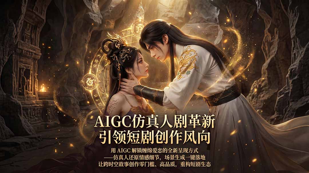 AIGC 仿真人短剧创作革新,解锁仙侠爱恋全新呈现,一键出高质场景,零门槛打造爆款剧集-热点1站 - 热点知汇专注网赚项目资源知识聚汇