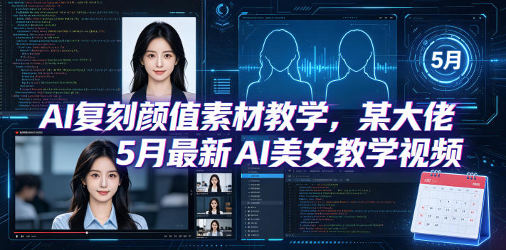 AI复刻颜值素材教学,某大佬5月最新AI美女教学视频,内含4月好物复刻教学-热点1站 - 热点知汇专注网赚项目资源知识聚汇