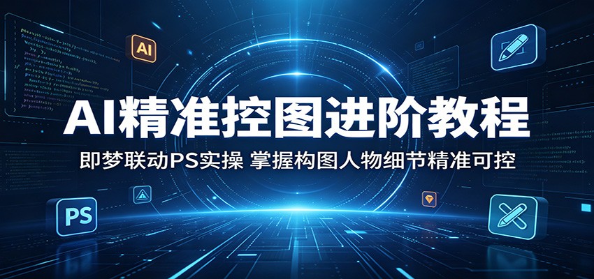 AI精准控图进阶教程:即梦联动PS实操,掌握构图人物细节精准可控-热点1站 - 热点知汇专注网赚项目资源知识聚汇
