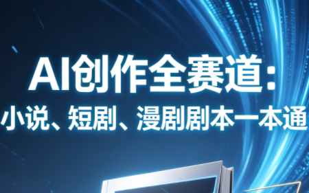AI创作全赛道:小说、短剧、漫剧剧本一本通(更新5月)-热点1站 - 热点知汇专注网赚项目资源知识聚汇
