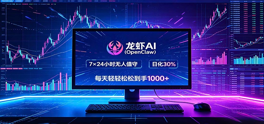 龙虾AI(OpenClaw)全自动挂机,智能操控电脑高效执行任务,每天轻松到手四位数-热点1站 - 热点知汇专注网赚项目资源知识聚汇
