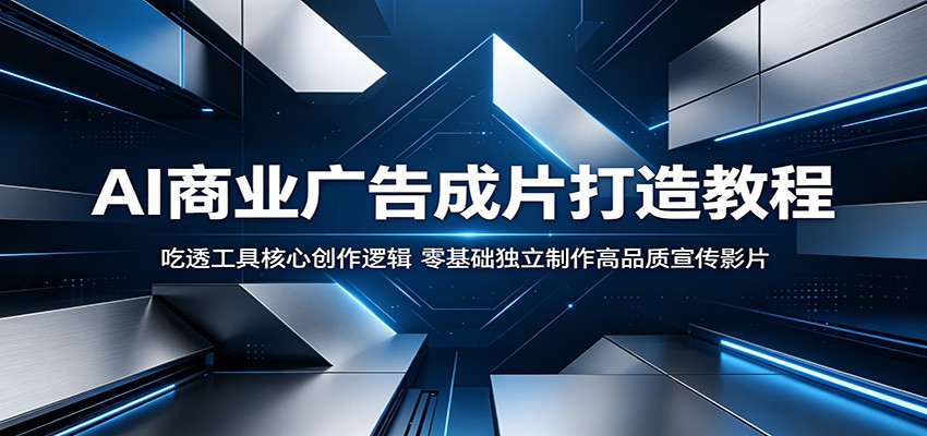 AI商业广告成片打造教程:吃透工具核心创作逻辑,零基础独立制作高品质宣传影片-热点1站 - 热点知汇专注网赚项目资源知识聚汇