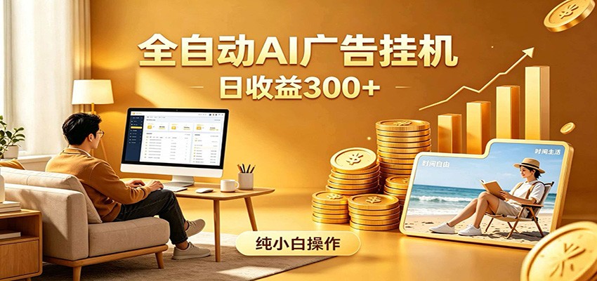 AI风口项目,全程解放双手,后台自动运行赚取收益,每天稳定收益300+-热点1站 - 热点知汇专注网赚项目资源知识聚汇