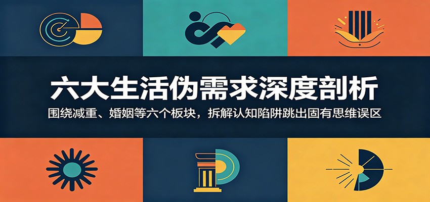 六大生活伪需求深度剖析:围绕减重、婚姻等六个板块,拆解认知陷阱跳出固有思维误区-热点1站 - 热点知汇专注网赚项目资源知识聚汇