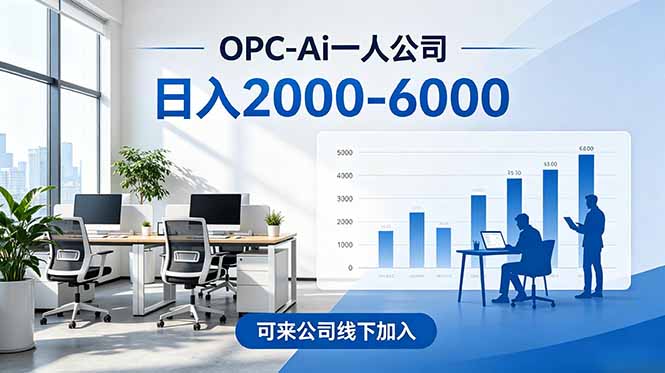 2026创业新风口—OPC一人公司模式震撼首发!日收益2000-6000+,项目绿色长久,安全稳健,合...-热点1站 - 热点知汇专注网赚项目资源知识聚汇