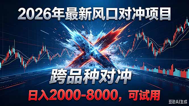 2026创业新风口!最新对冲!跨品种对冲!日收益2000-6000+-热点1站 - 热点知汇专注网赚项目资源知识聚汇
