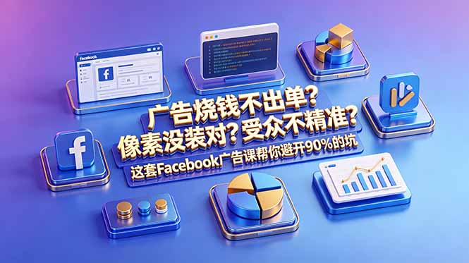广告烧钱不出单?像素没装对?受众不精准?这套Facebook广告课帮你避开90%的坑-原创双语字幕-热点1站 - 热点知汇专注网赚项目资源知识聚汇