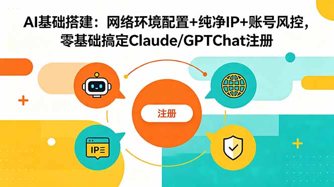 AI基础搭建:网络环境配置+纯净IP+账号风控,零基础搞定Claude/GPTChat注册-热点1站 - 热点知汇专注网赚项目资源知识聚汇