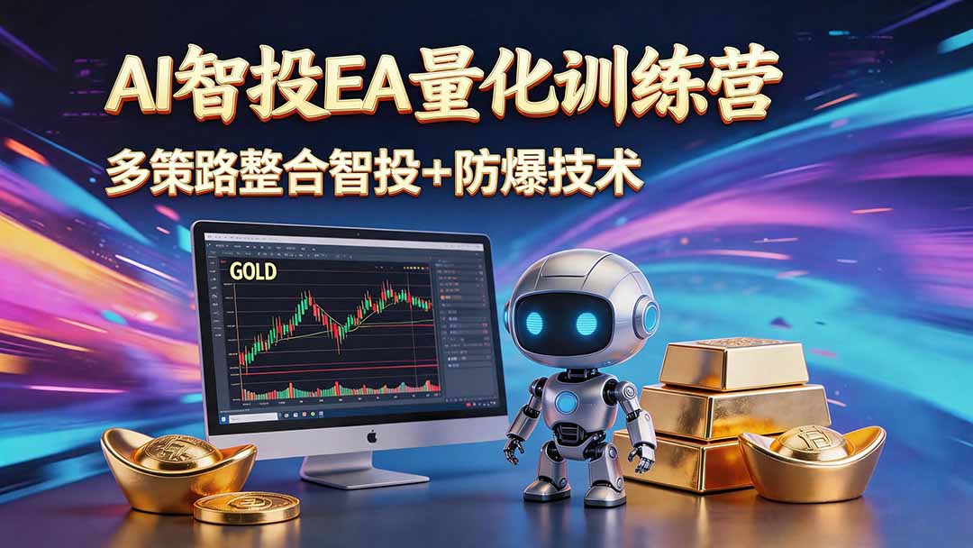 AI智投EA量化运营技术,自动化黄金操盘技术,小白也可以轻松上手日入1000+-热点1站 - 热点知汇专注网赚项目资源知识聚汇