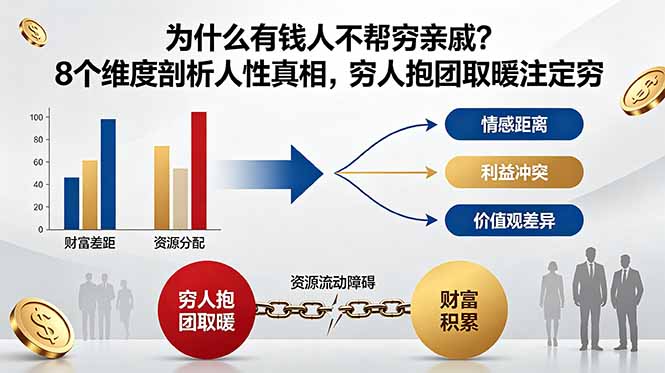 付费文章:为什么有钱人不帮穷亲戚?8个维度剖析人性真相,穷人抱团取暖注定穷-热点1站 - 热点知汇专注网赚项目资源知识聚汇