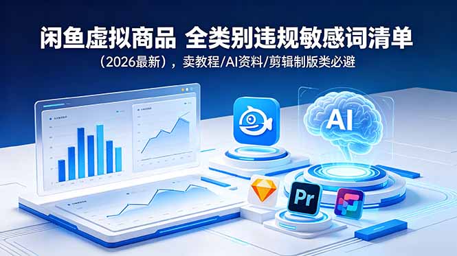 闲鱼虚拟商品 全类别违规敏感词清单(2026最新-热点1站 - 热点知汇专注网赚项目资源知识聚汇