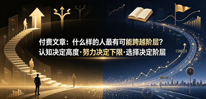 付费文章:什么样的人最有可能跨越阶层?认知决定高度·努力决定下限·选择决定阶层-热点1站 - 热点知汇专注网赚项目资源知识聚汇