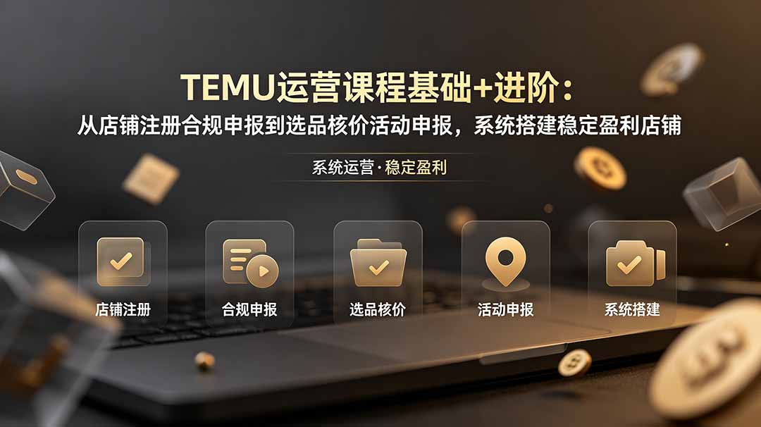 TEMU运营课程(基础+进阶-热点1站 - 热点知汇专注网赚项目资源知识聚汇