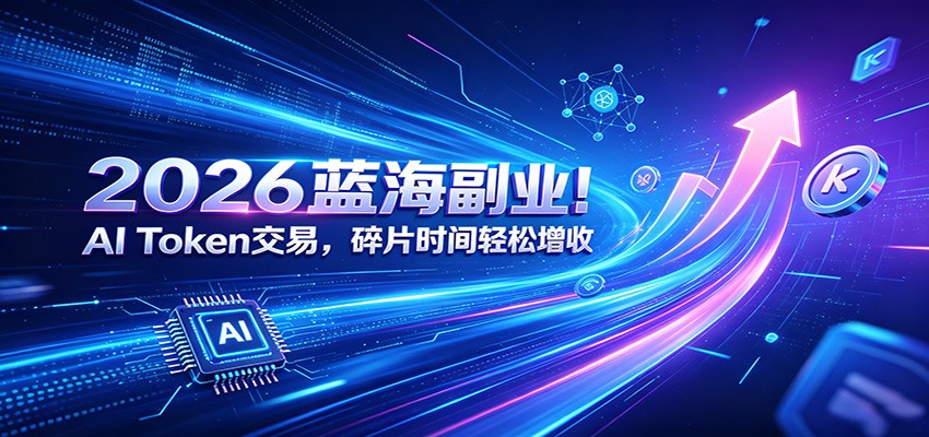 2026蓝海副业!AI Token交易,碎片时间轻松增收-热点1站 - 热点知汇专注网赚项目资源知识聚汇
