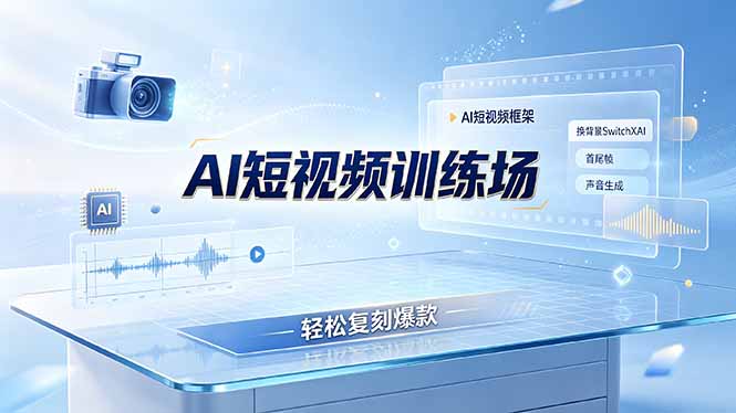 老陈AI短视频训练场:AI短视频框架+换背景SwitchXAI+首尾帧+声音生成,轻松复刻爆款-热点1站 - 热点知汇专注网赚项目资源知识聚汇