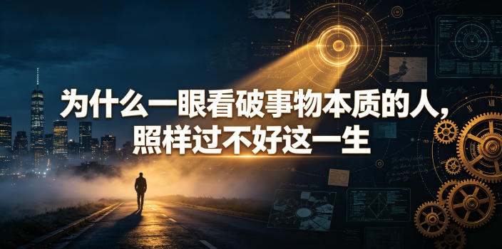 付费文章:为什么一眼看破事物本质的人,照样过不好这一生-热点1站 - 热点知汇专注网赚项目资源知识聚汇
