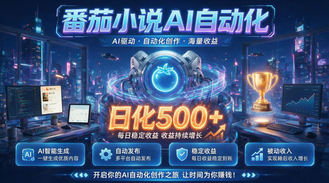 小白可做番茄AI,居家轻创业,每日稳赚500➕,普通人低门槛轻松线上增收【揭秘】-热点1站 - 热点知汇专注网赚项目资源知识聚汇